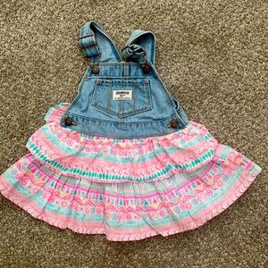 Oshkosh pink pattern dress 18m